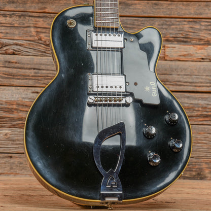 Guild M75 Bluesbird Black 1972 Electric Guitars / Solid Body