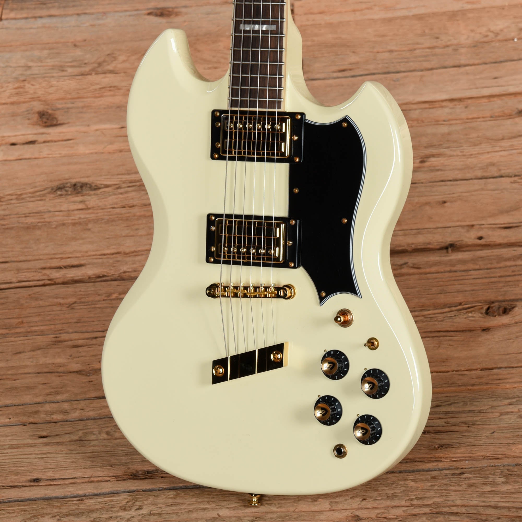 Guild Newark St. Collection Kim Thayil Signature Polara Vintage White 2023 Electric Guitars / Solid Body