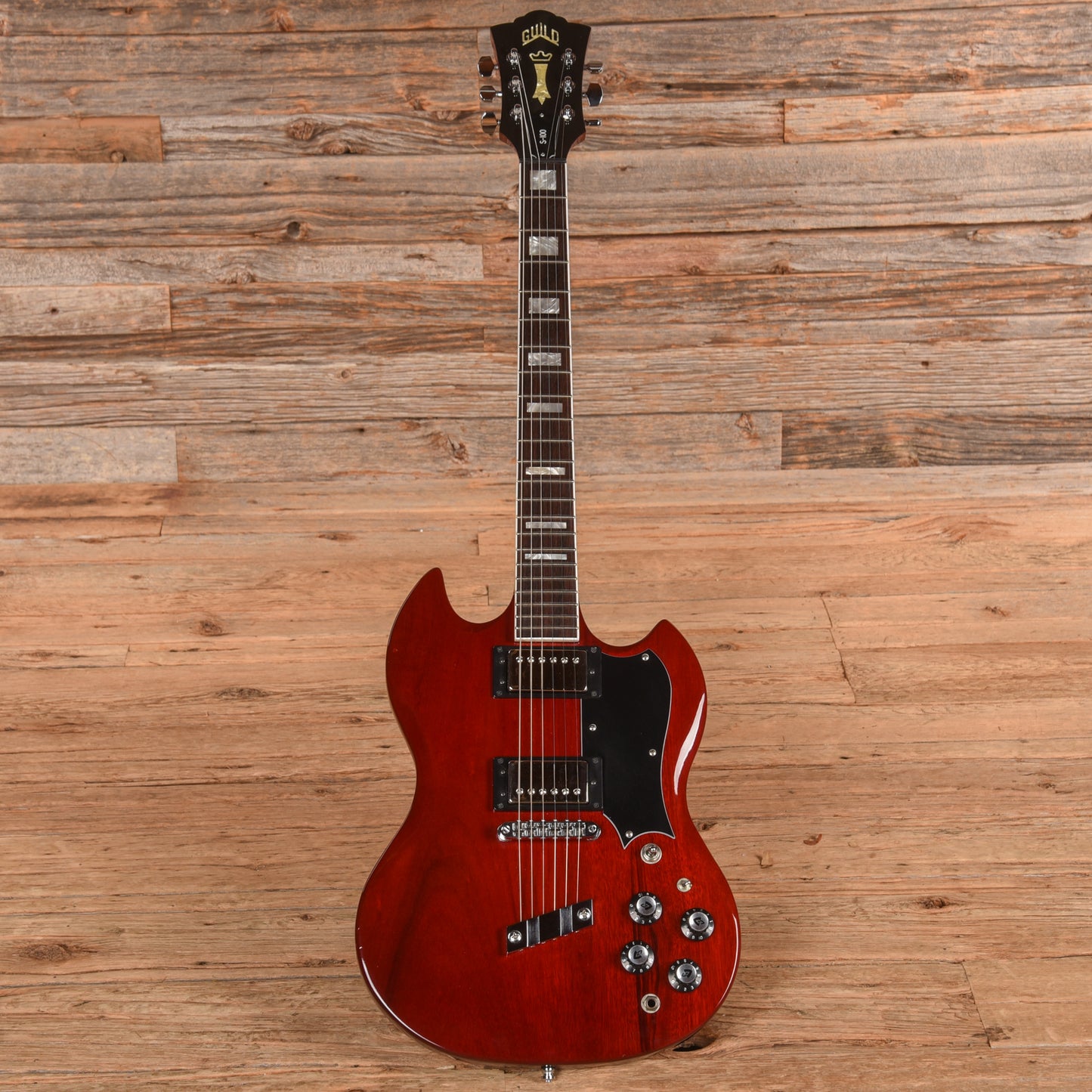 Guild Polara S-100 Cherry Electric Guitars / Solid Body