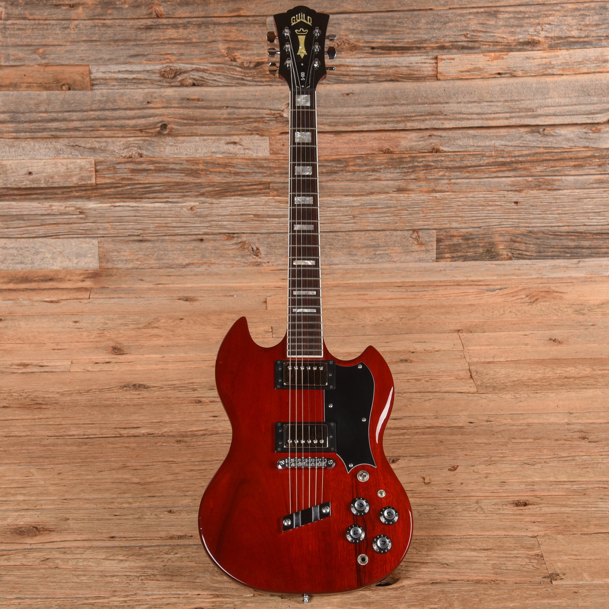 Guild Polara S-100 Cherry Electric Guitars / Solid Body