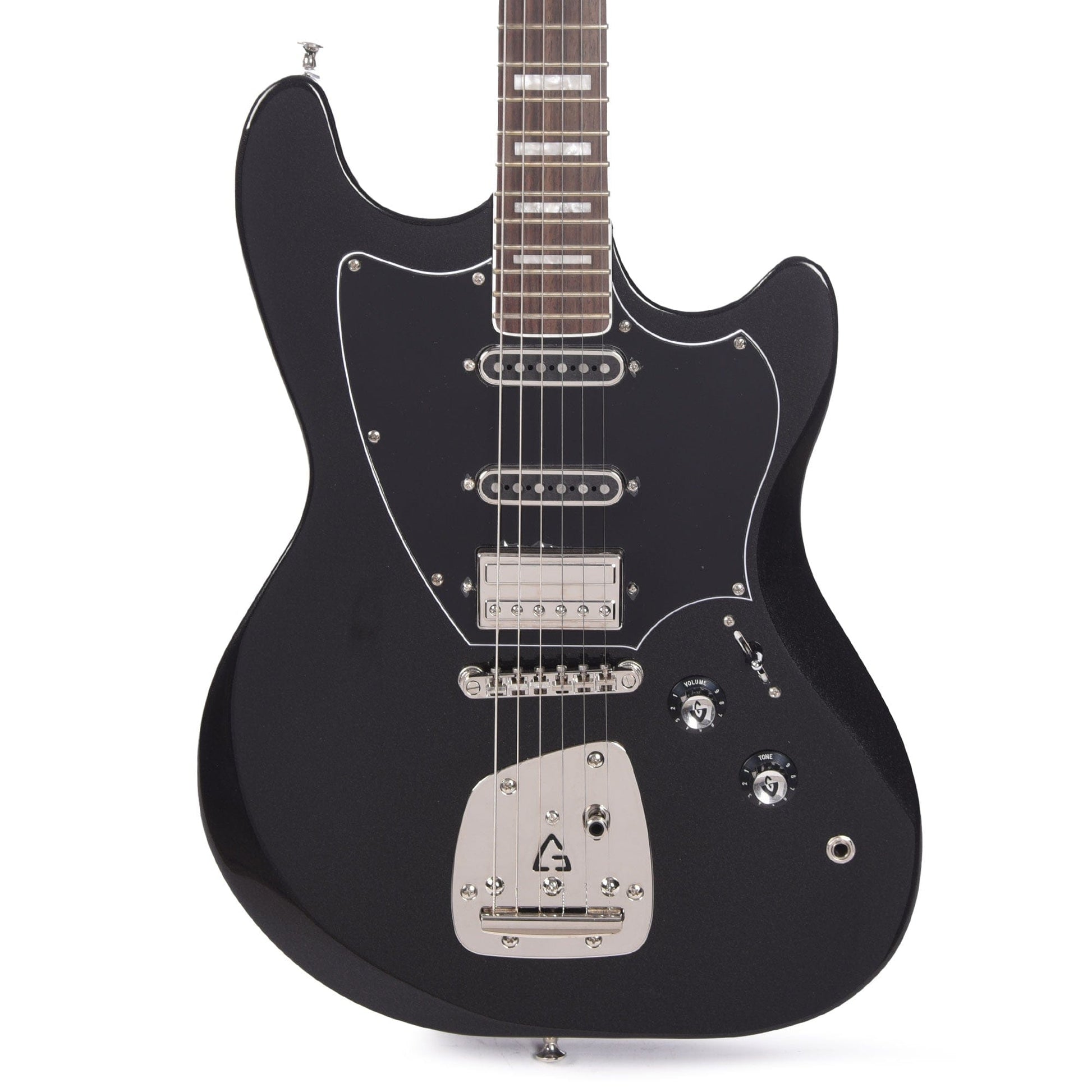 Guild Surfliner Deluxe Black Metallic w/Guild Floating Vibrato Electric Guitars / Solid Body