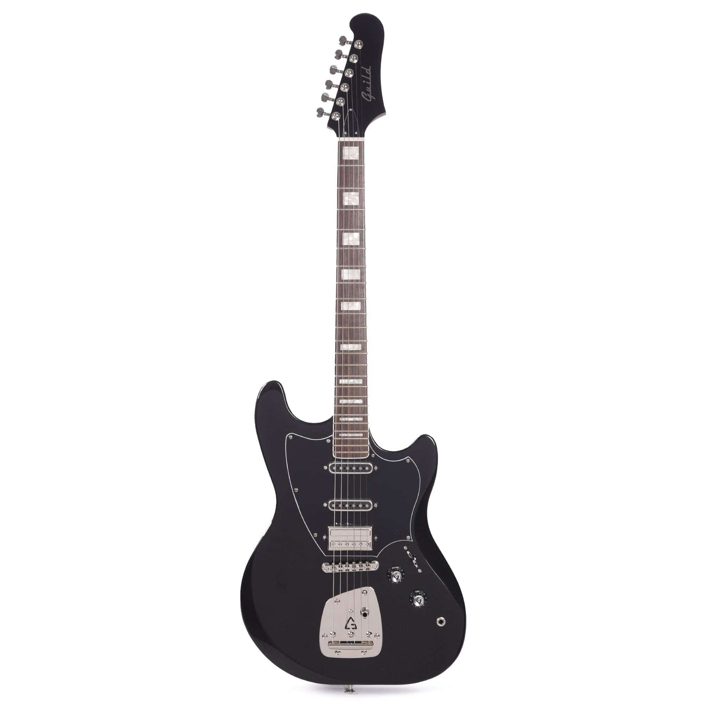 Guild Surfliner Deluxe Black Metallic w/Guild Floating Vibrato Electric Guitars / Solid Body