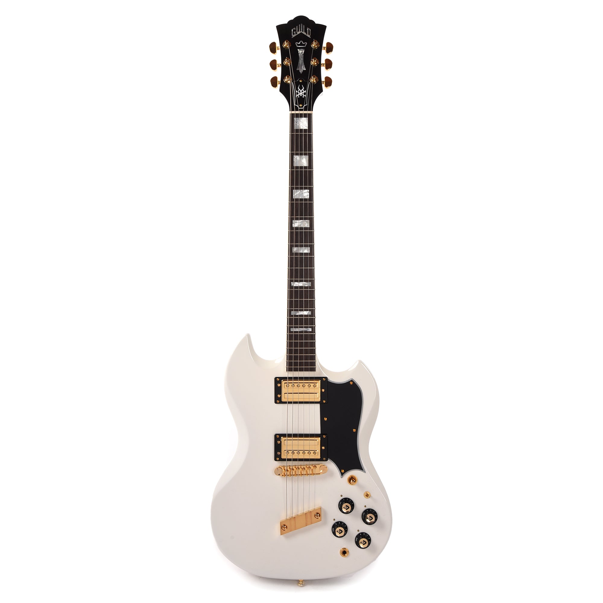 Guild USA Artist Edition S-100 Polara Kim Thayil White Electric Guitars / Solid Body