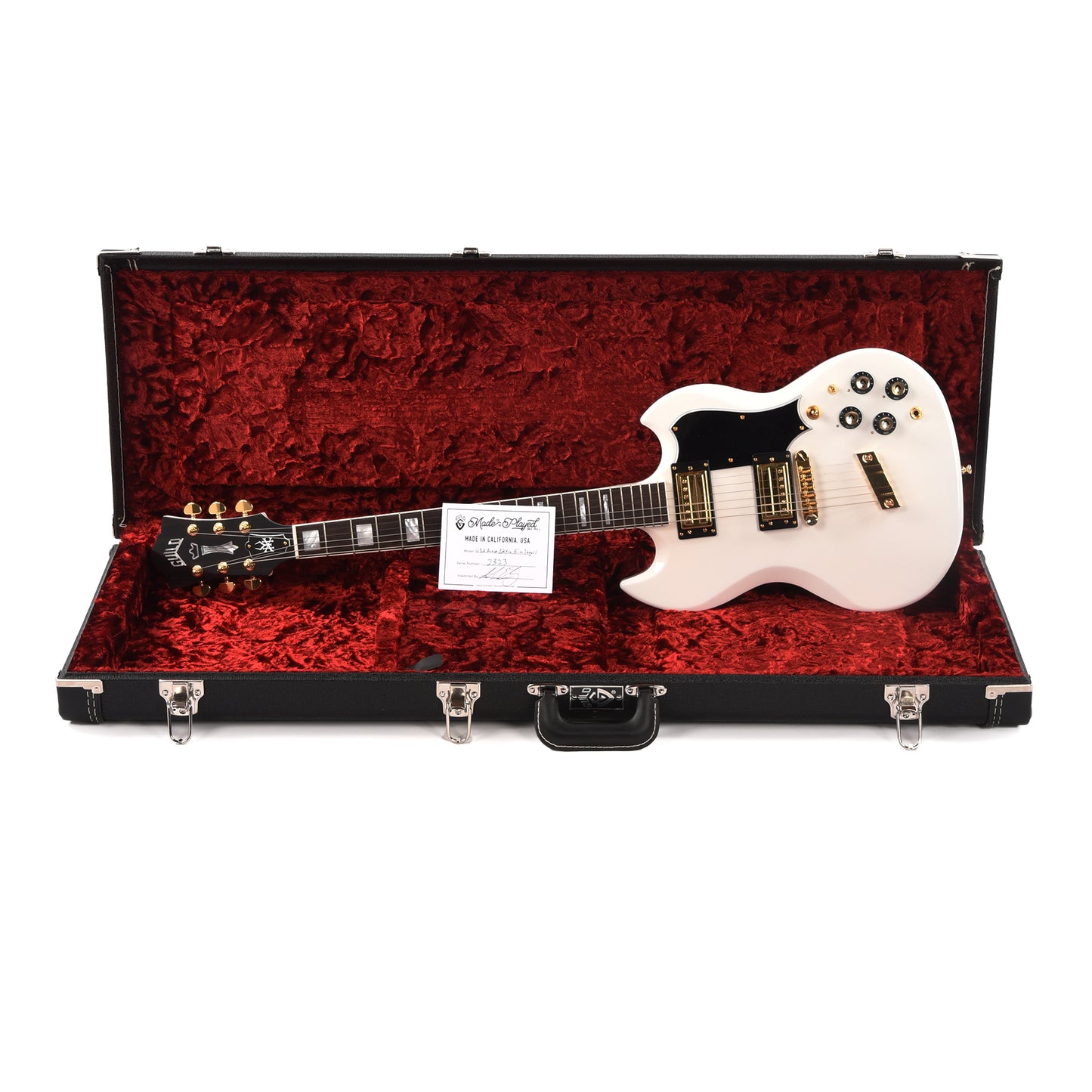 Guild USA Artist Edition S-100 Polara Kim Thayil White Electric Guitars / Solid Body