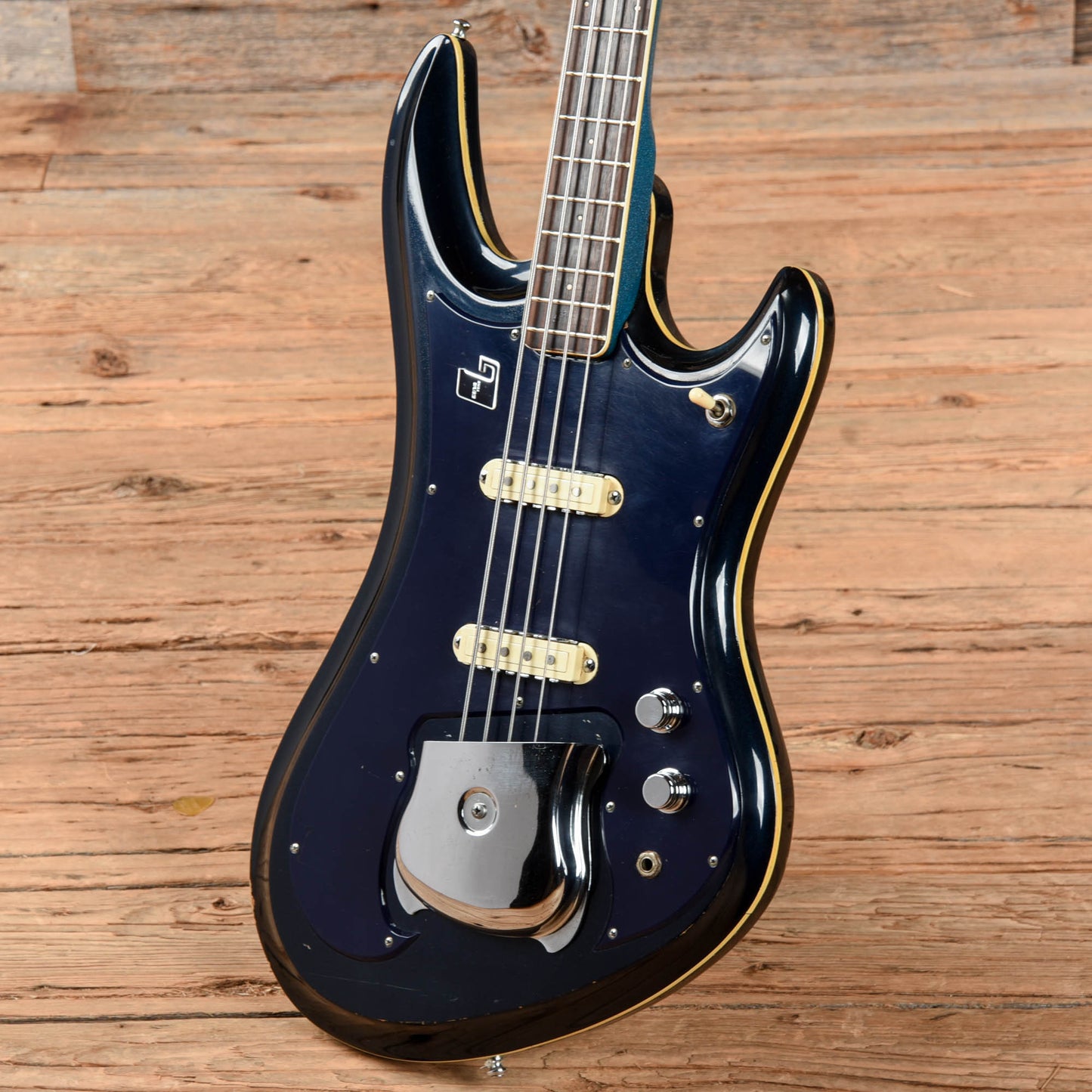 Guyatone EB-9 Sharp 5 Blue Sparkle 1970s Bass Guitars