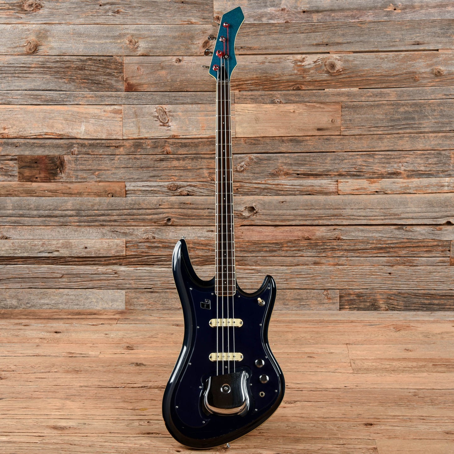 Guyatone EB-9 Sharp 5 Blue Sparkle 1970s Bass Guitars