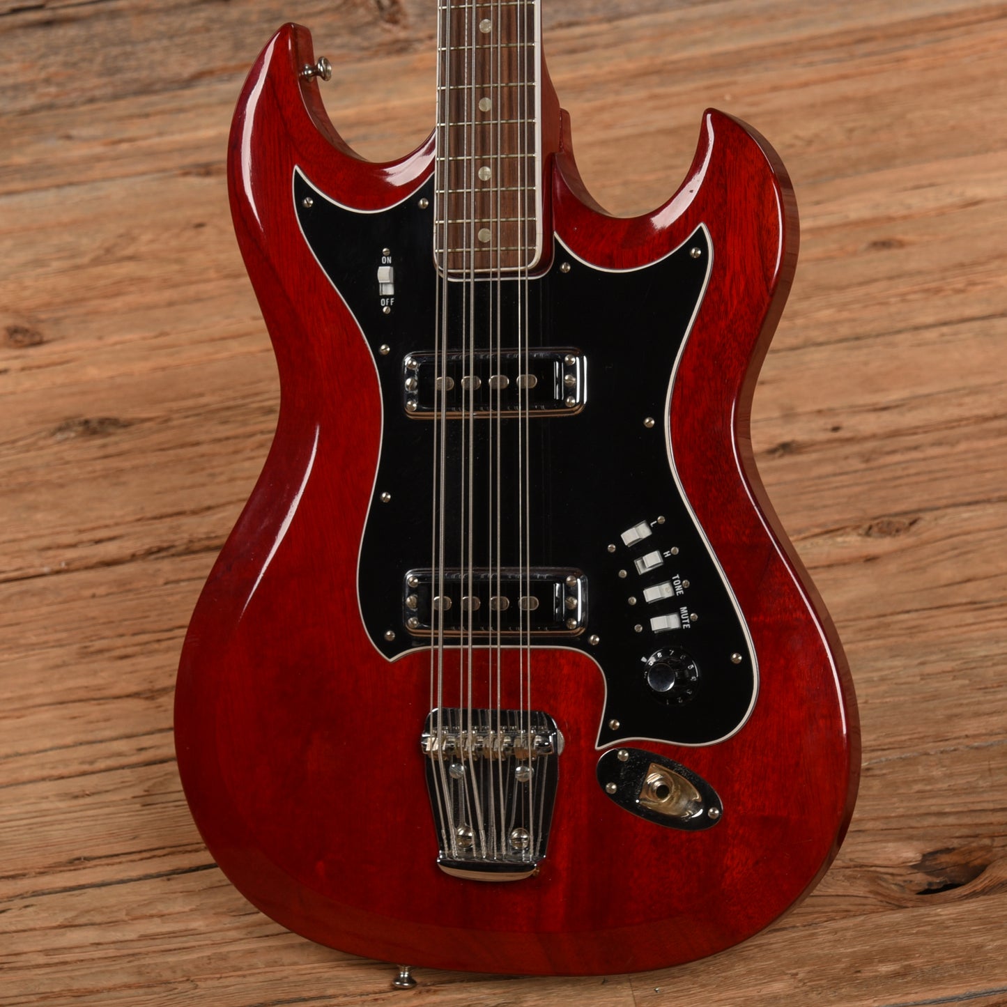 Hagstrom 8 String Bass Cherry 1960s Bass Guitars / 5-String or More
