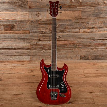 Hagstrom 8 String Bass Cherry 1960s Bass Guitars / 5-String or More