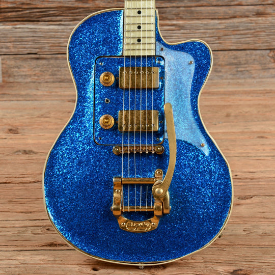 Hagstrom P46 (modified electronics) Blue Sparkle Electric Guitars / Semi-Hollow