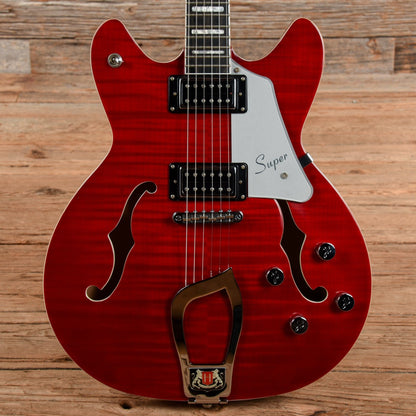Hagstrom Super Viking Cherry 2017 Electric Guitars / Semi-Hollow