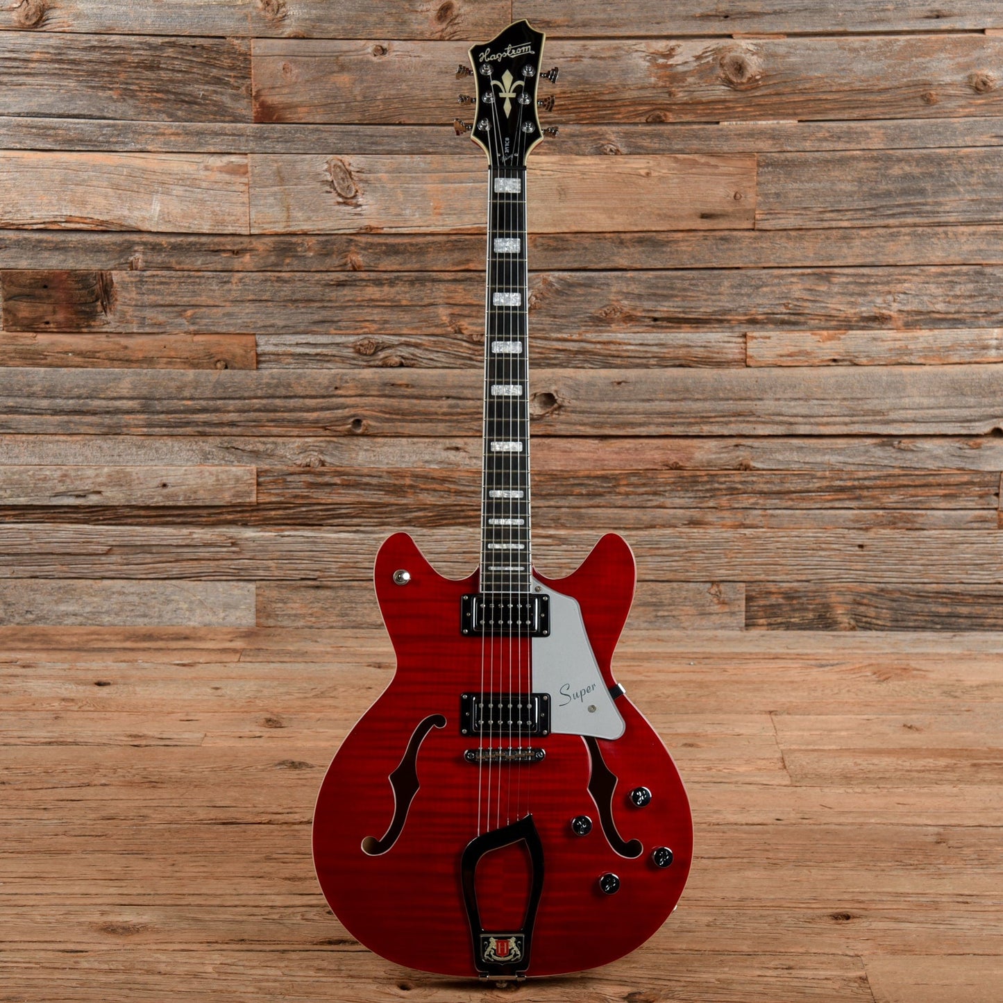 Hagstrom Super Viking Cherry 2017 Electric Guitars / Semi-Hollow