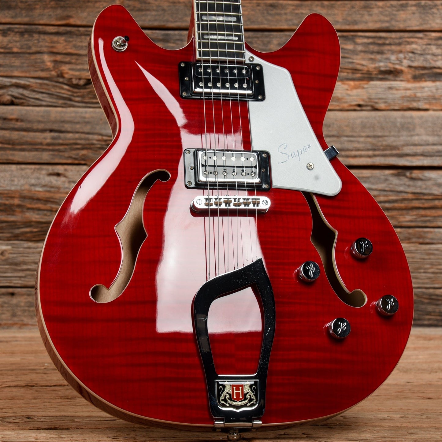 Hagstrom Super Viking Cherry 2017 Electric Guitars / Semi-Hollow