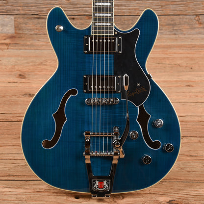 Hagstrom Tremar Viking Deluxe Cloudy Seas 2022 Electric Guitars / Semi-Hollow