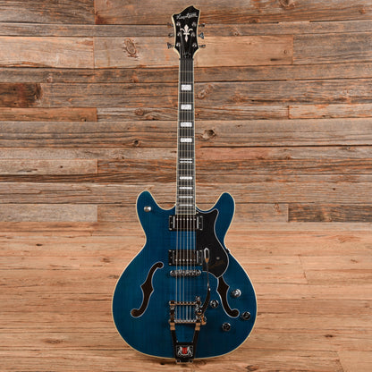 Hagstrom Tremar Viking Deluxe Cloudy Seas 2022 Electric Guitars / Semi-Hollow