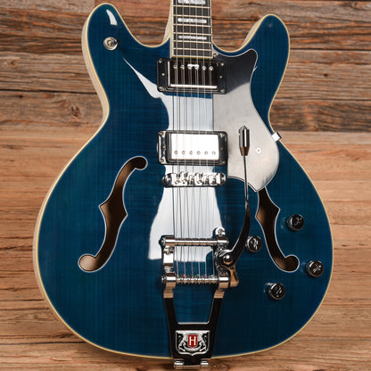 Hagstrom Tremar Viking Deluxe Cloudy Seas 2022 Electric Guitars / Semi-Hollow