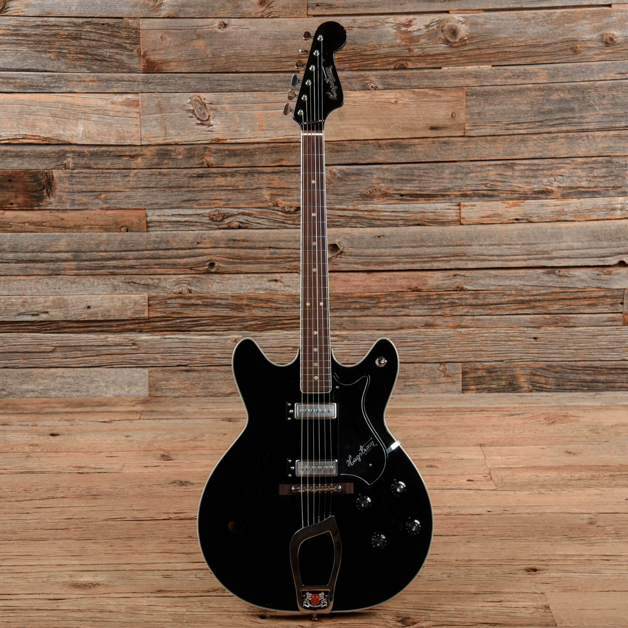 Hagstrom Viking Black 1960s Electric Guitars / Semi-Hollow