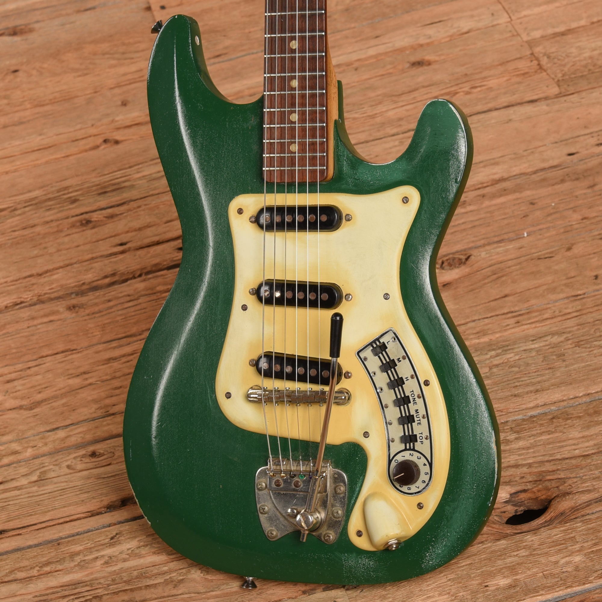 Hagstrom III Green Refin 1960s Electric Guitars / Solid Body