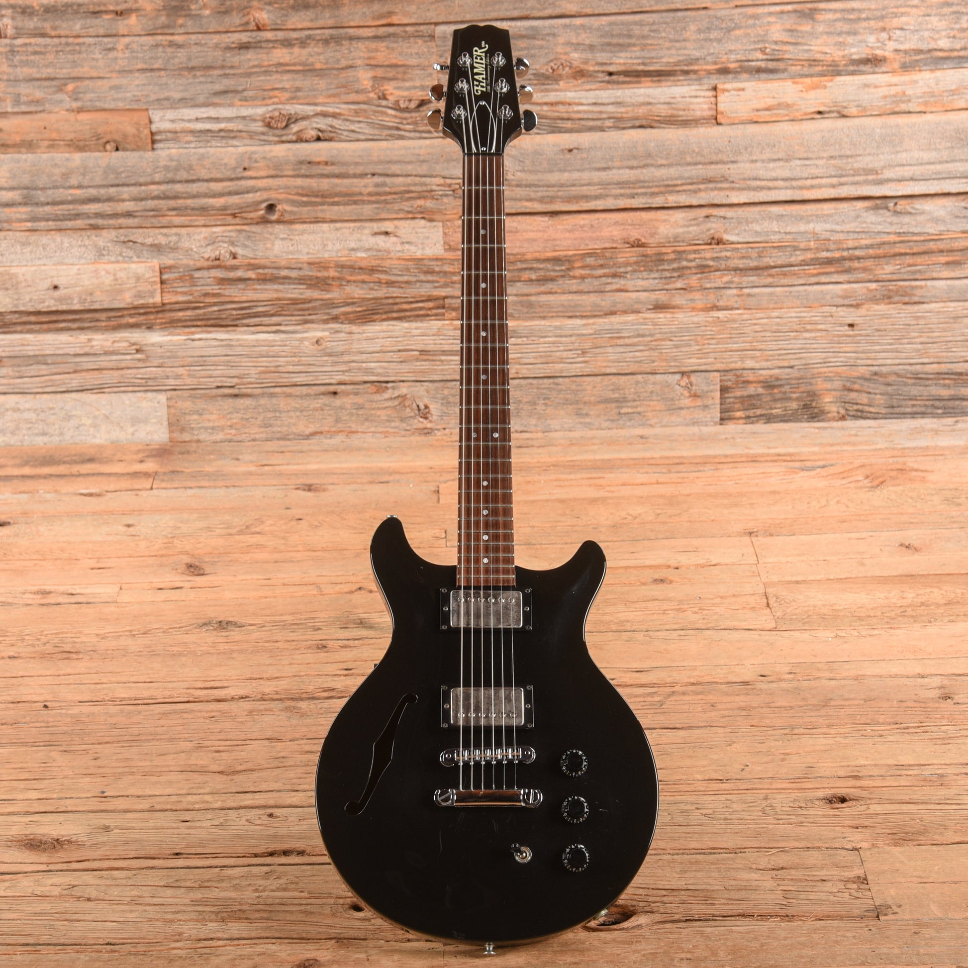 Hamer 25th Anniversary Artist Black Electric Guitars / Semi-Hollow