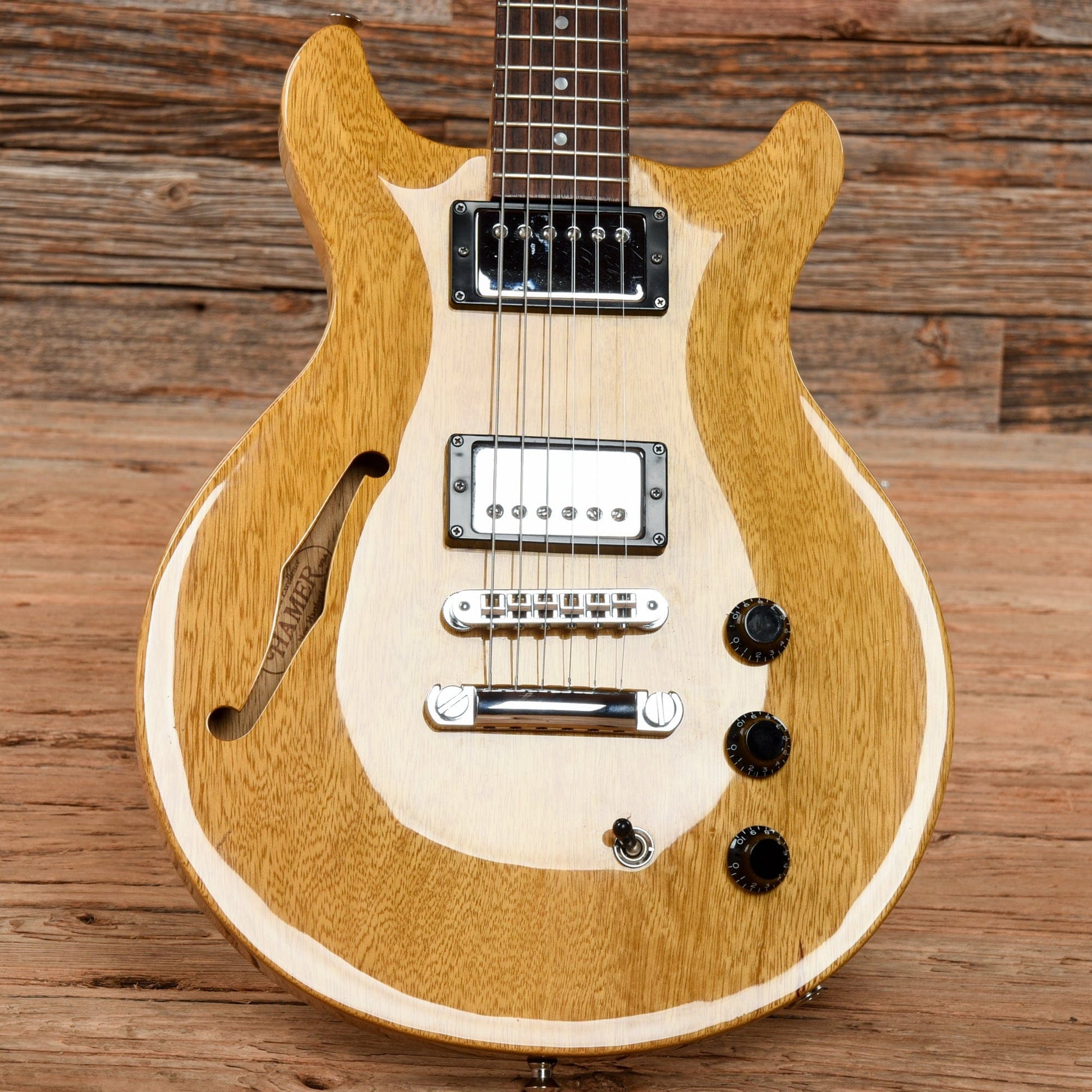 Hamer Artist Natural Electric Guitars / Semi-Hollow