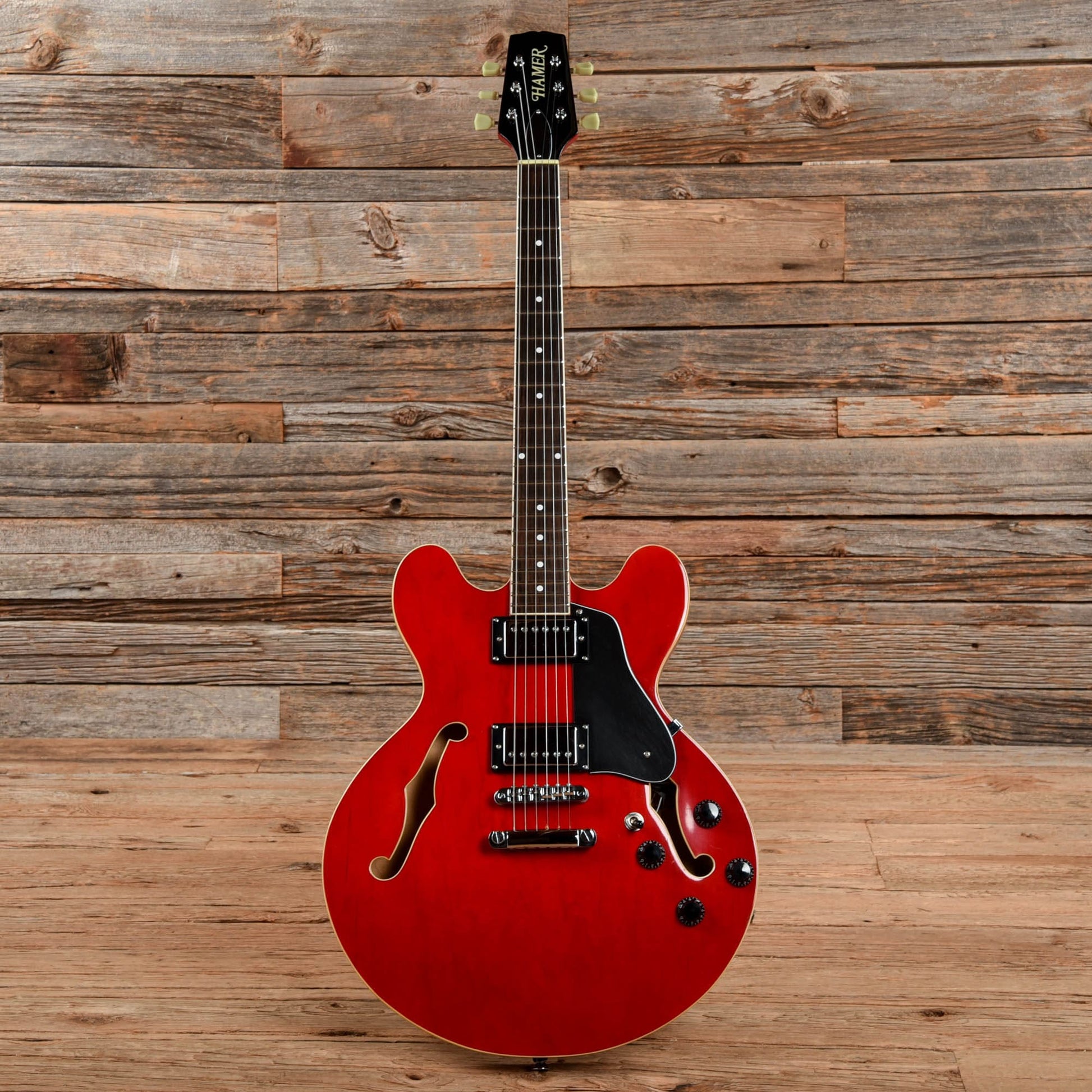 Hamer Echotone Cherry 1990 Electric Guitars / Semi-Hollow