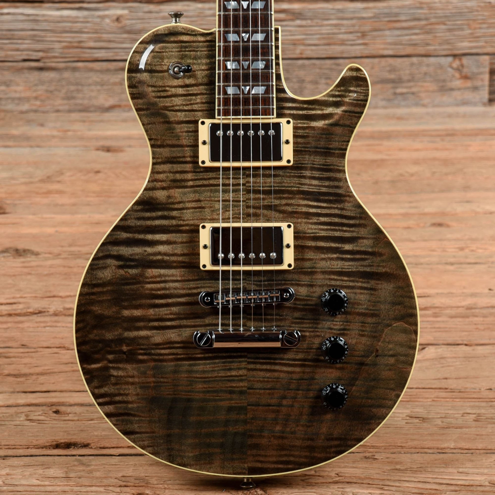 Hamer Monaco Elite Black Transparent Electric Guitars / Solid Body