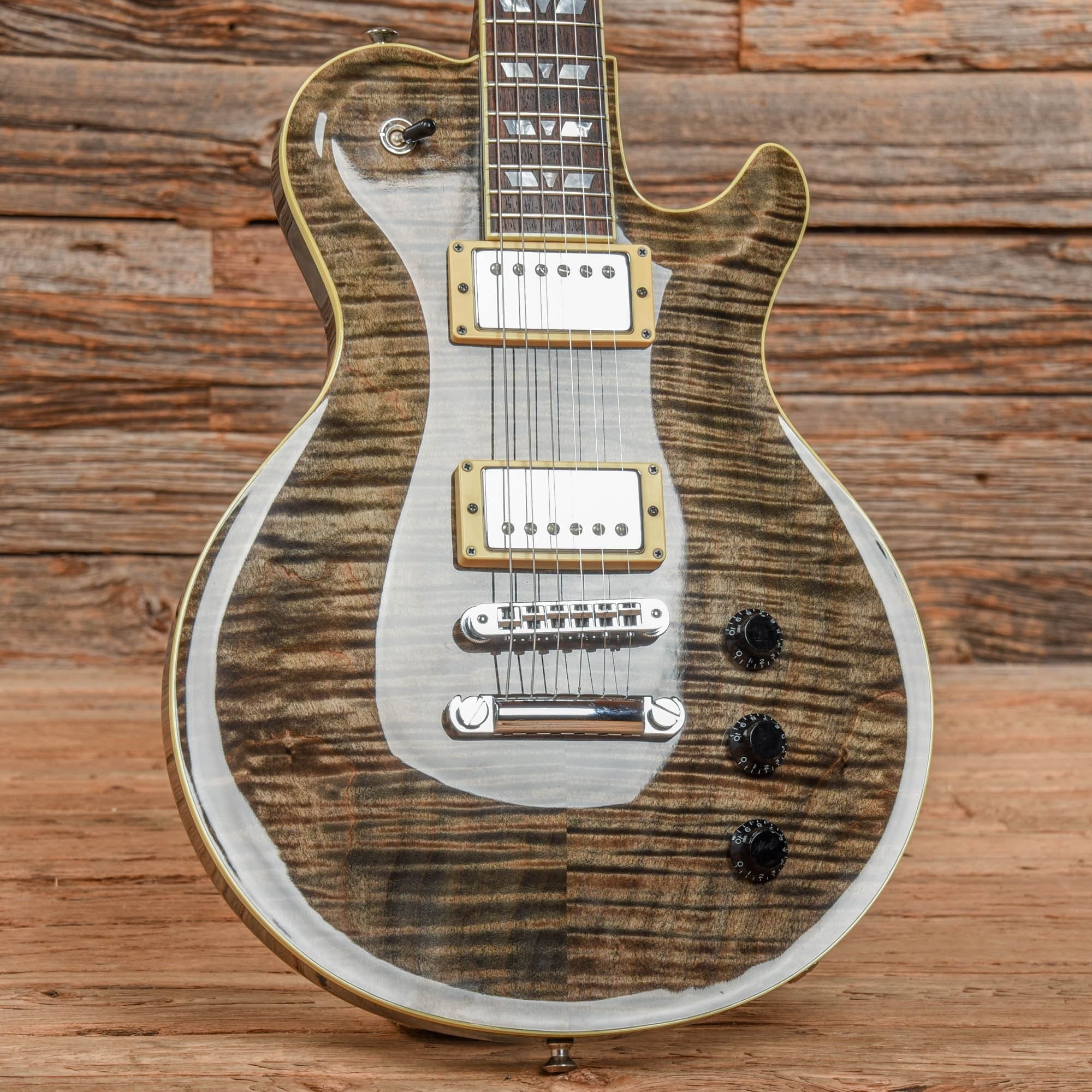 Hamer Monaco Elite Black Transparent Electric Guitars / Solid Body