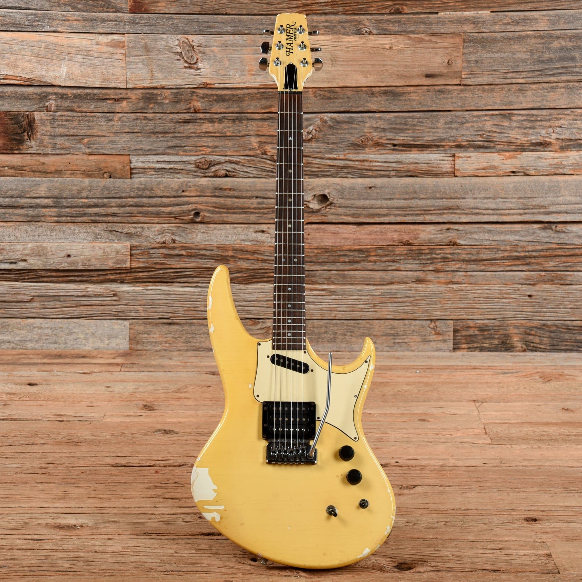 Hamer Phantom Yellow 1983 Electric Guitars / Solid Body