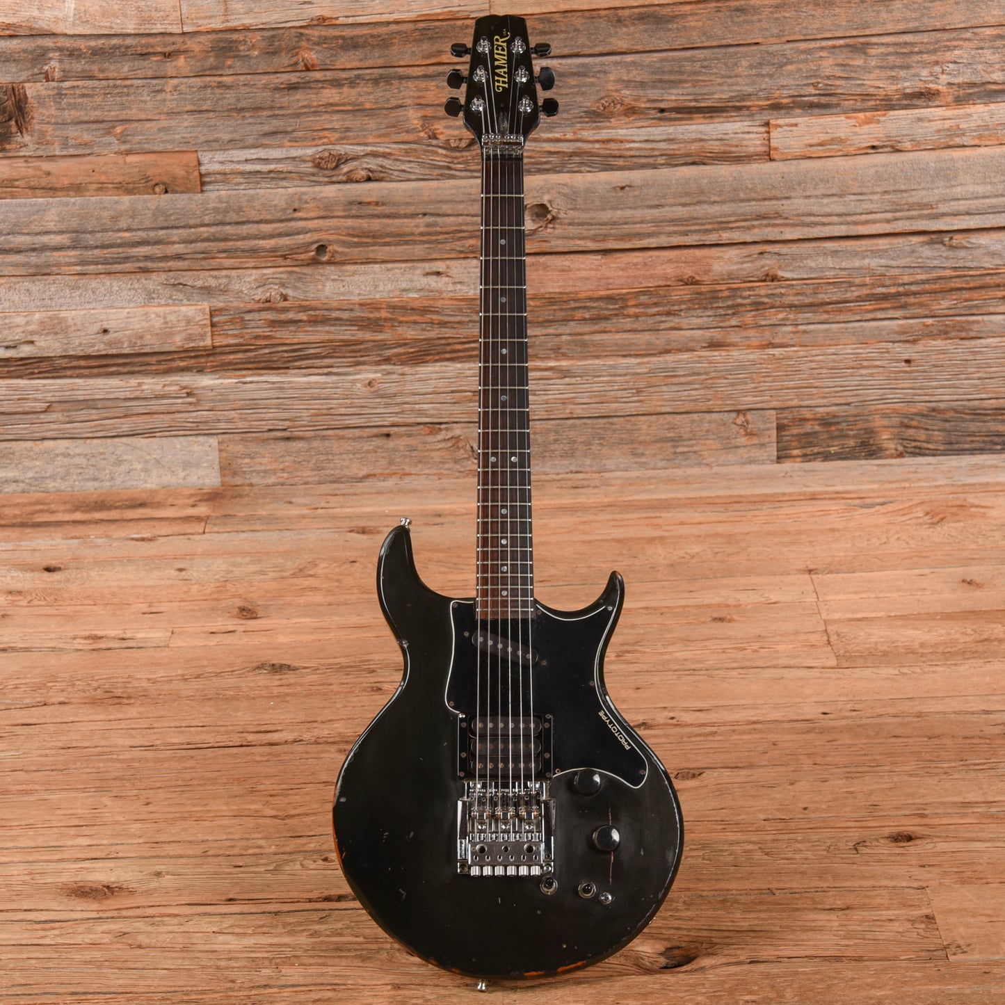 Hamer Prototype II Black Electric Guitars / Solid Body