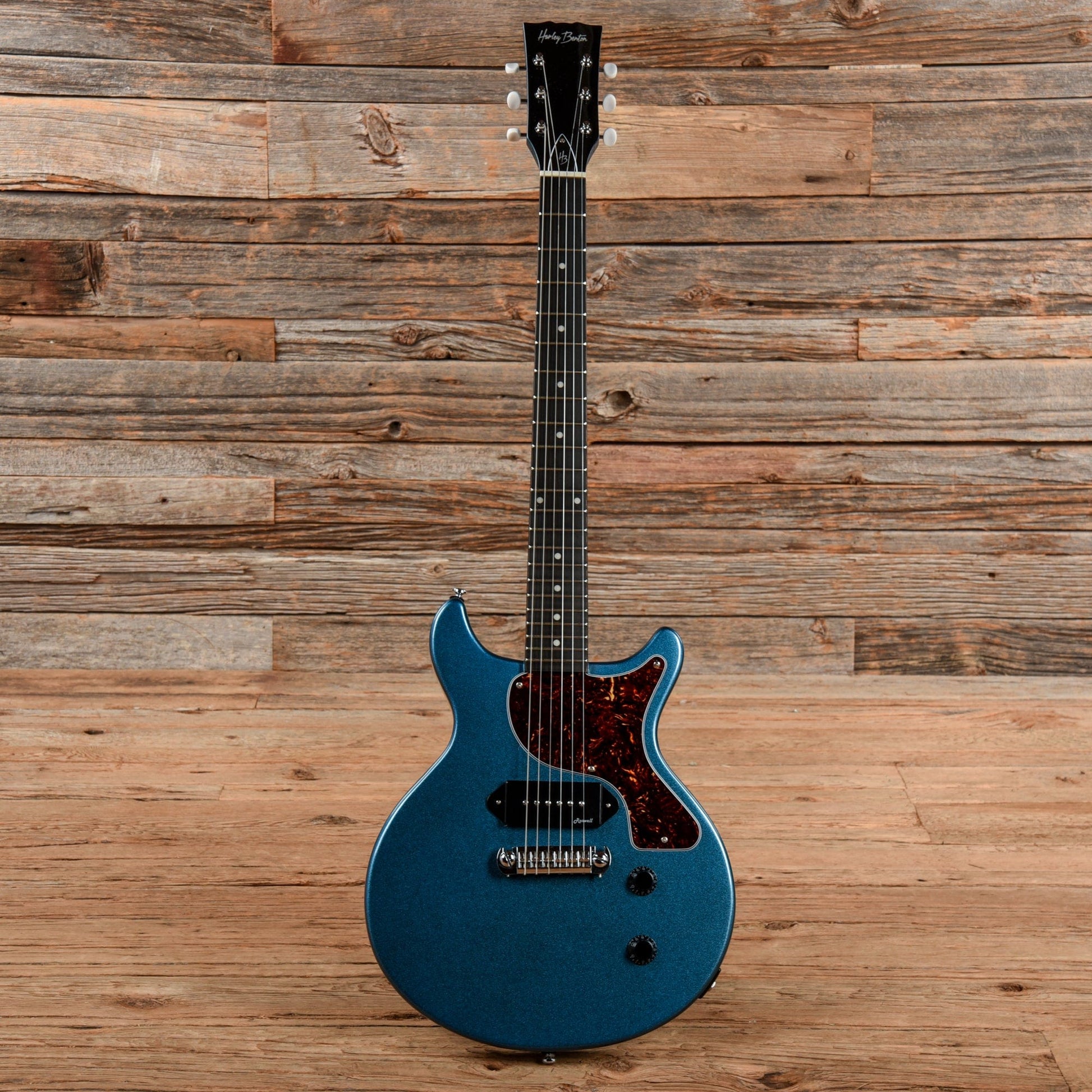 Harley Benton DC-Junior Blue Pearl Electric Guitars / Solid Body