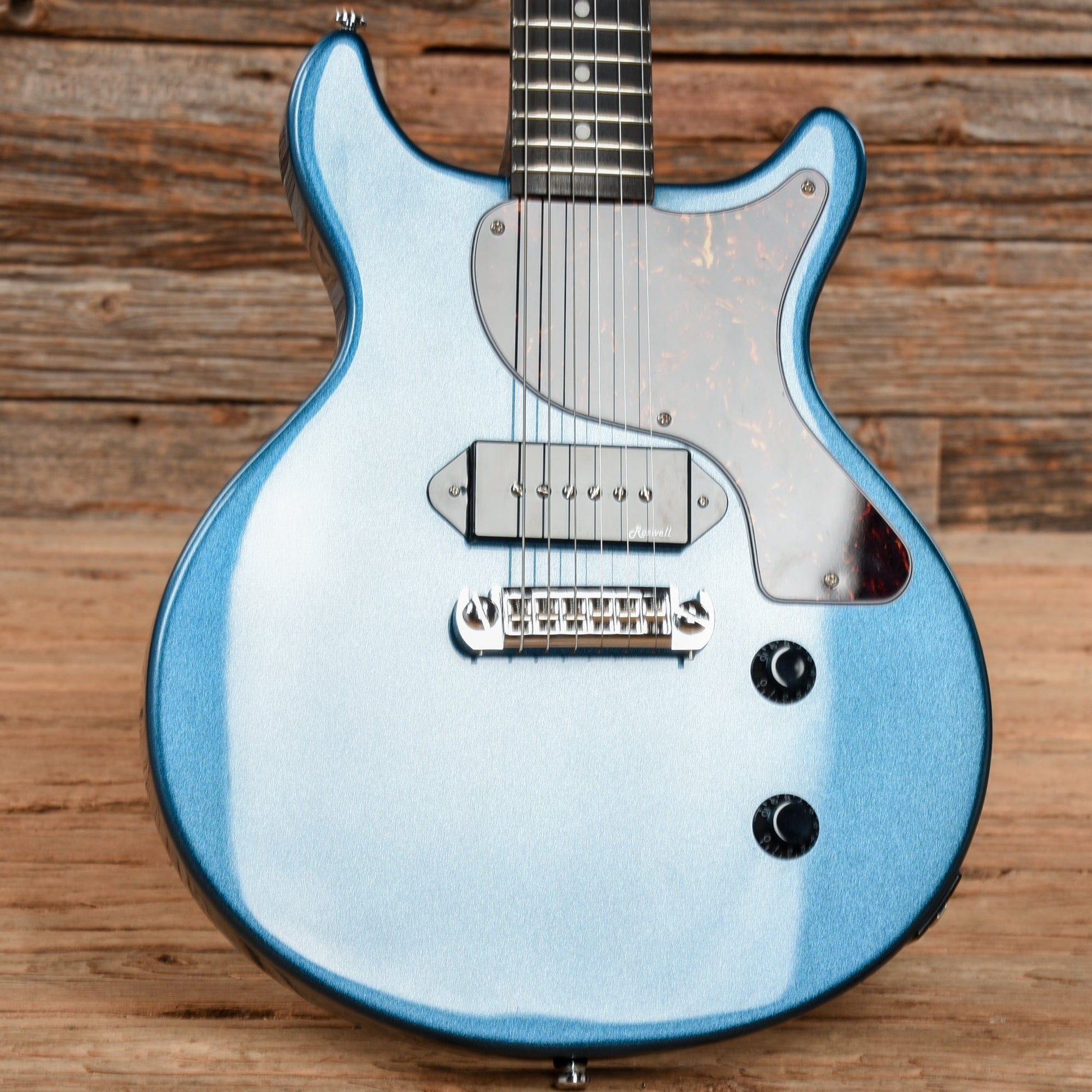 Harley Benton DC-Junior Blue Pearl Electric Guitars / Solid Body