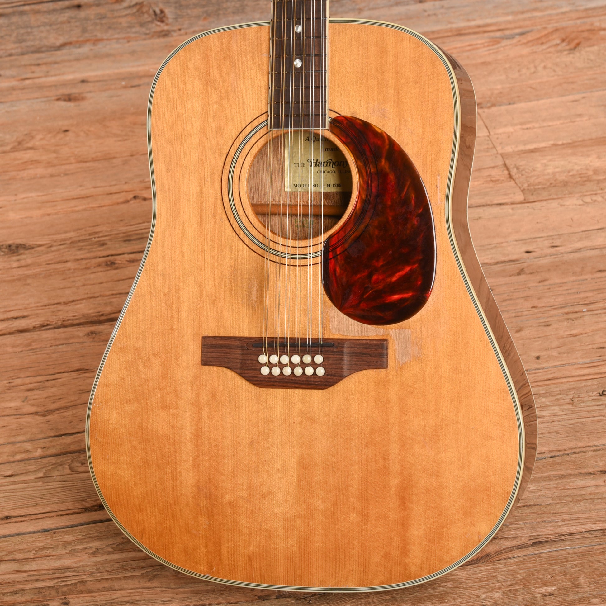 Harmony H1230 12-String Natural 1970s Acoustic Guitars / 12-String