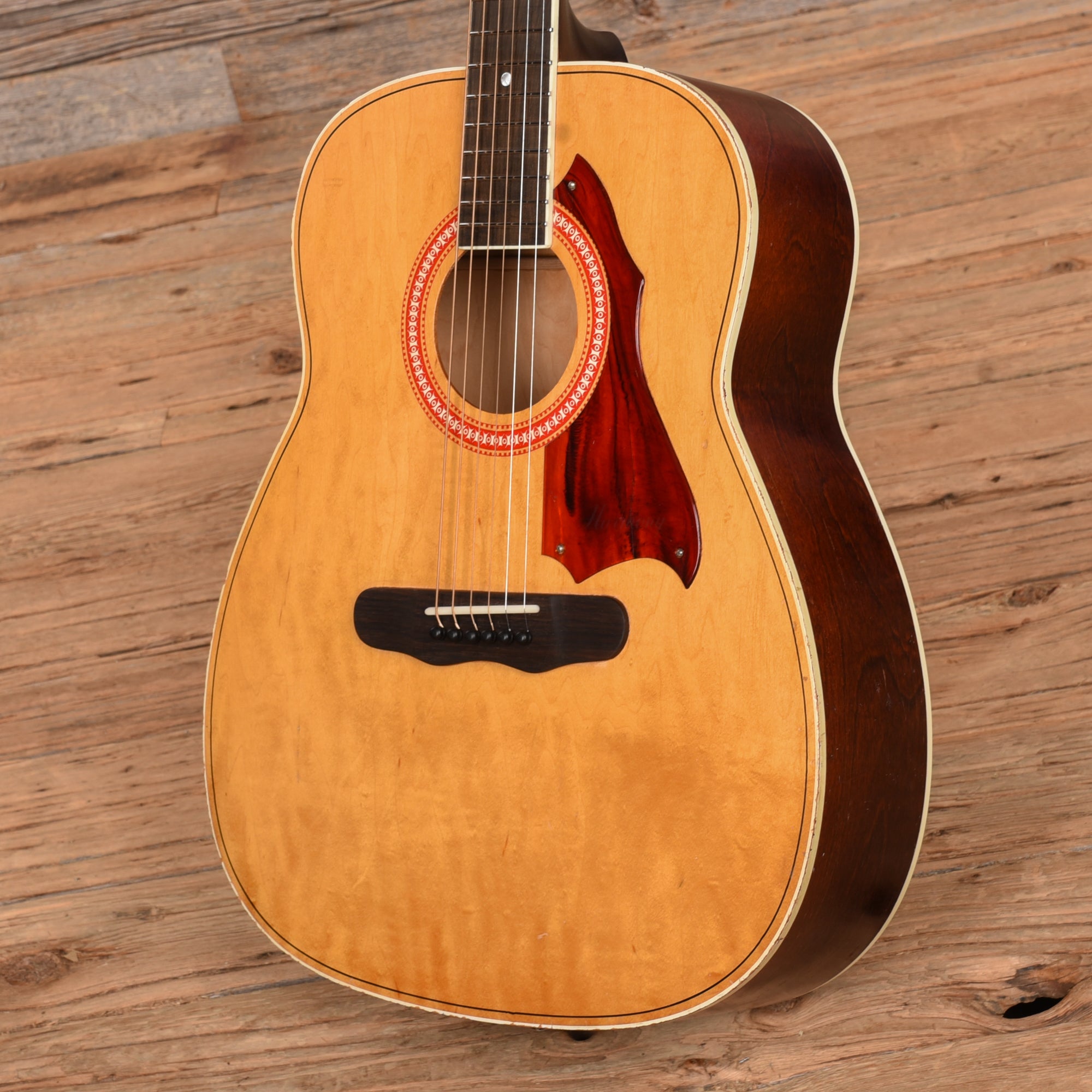 Harmony H168 X-Brace Conversion Natural 1960s Acoustic Guitars / Dreadnought