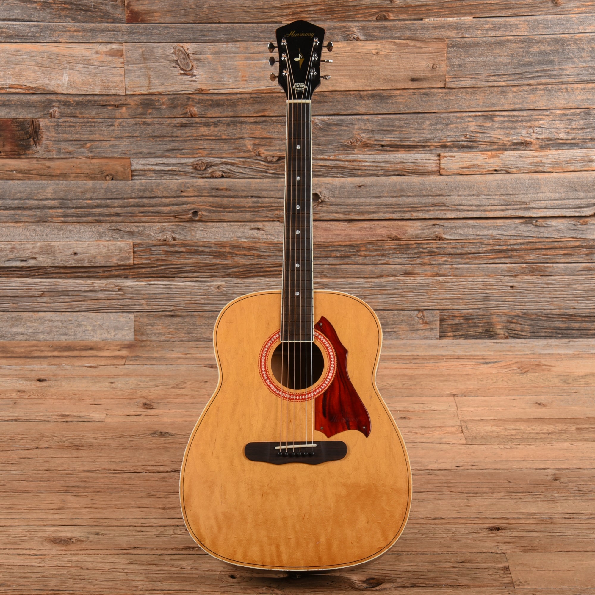 Harmony H168 X-Brace Conversion Natural 1960s Acoustic Guitars / Dreadnought