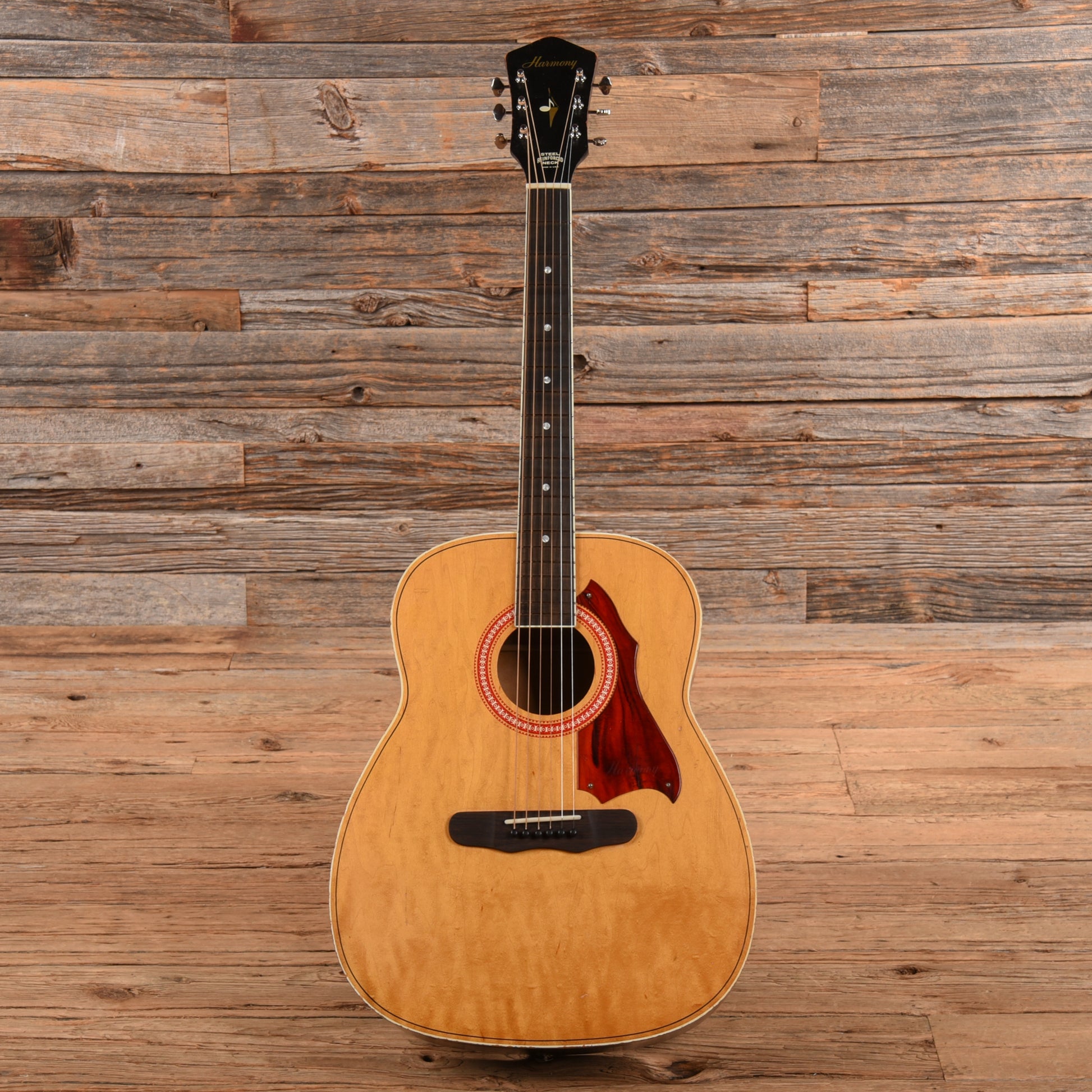 Harmony H168 X-Brace Conversion Natural 1960s Acoustic Guitars / Dreadnought