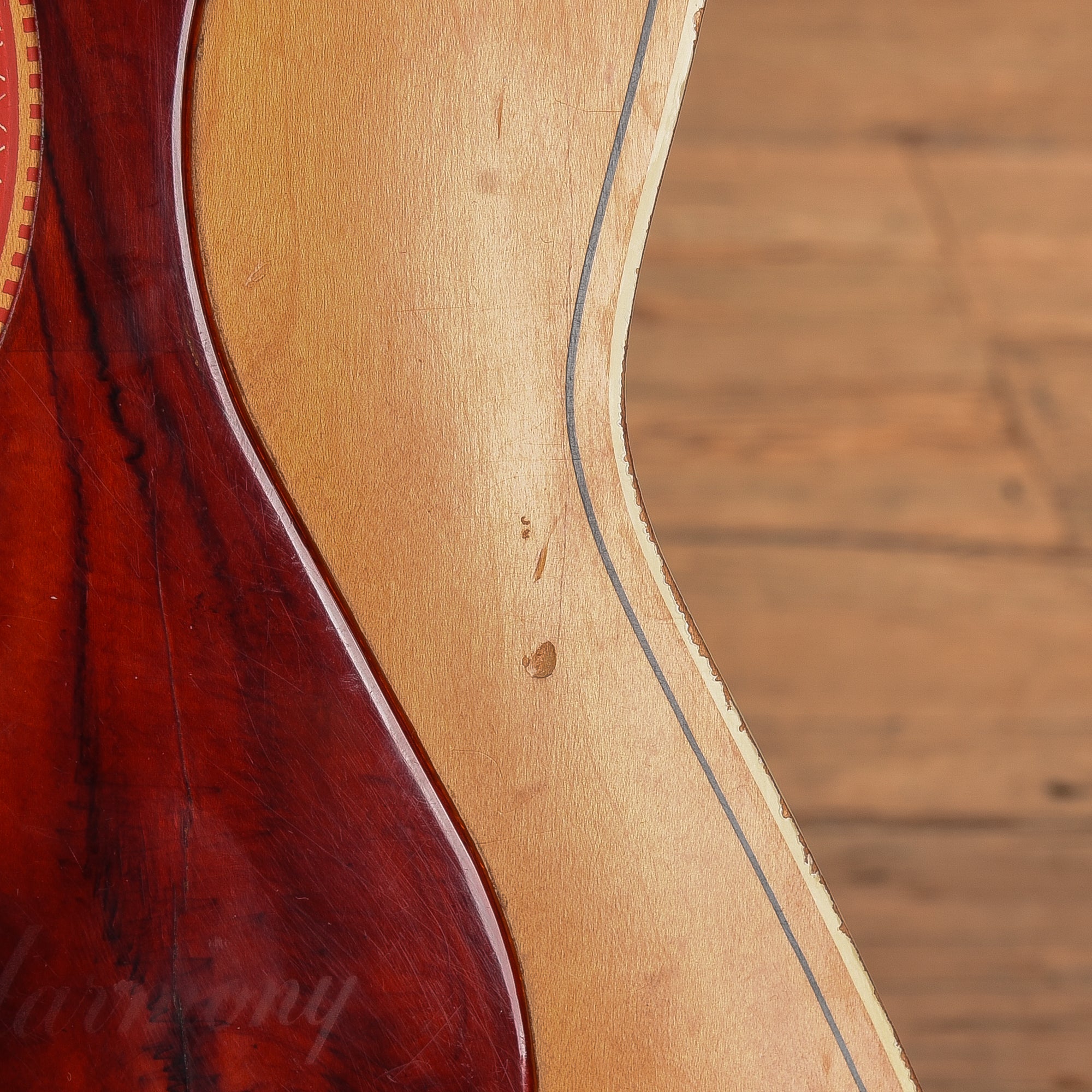 Harmony H168 X-Brace Conversion Natural 1960s Acoustic Guitars / Dreadnought