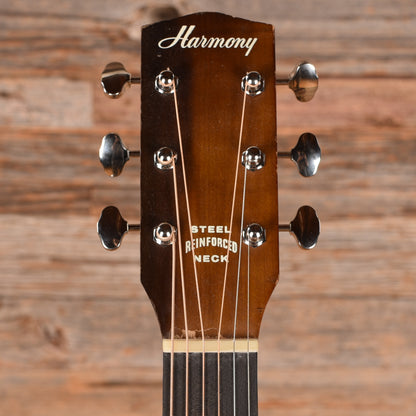 Harmony 3/4 X-Brace Conversion Sunburst 1960s Acoustic Guitars
