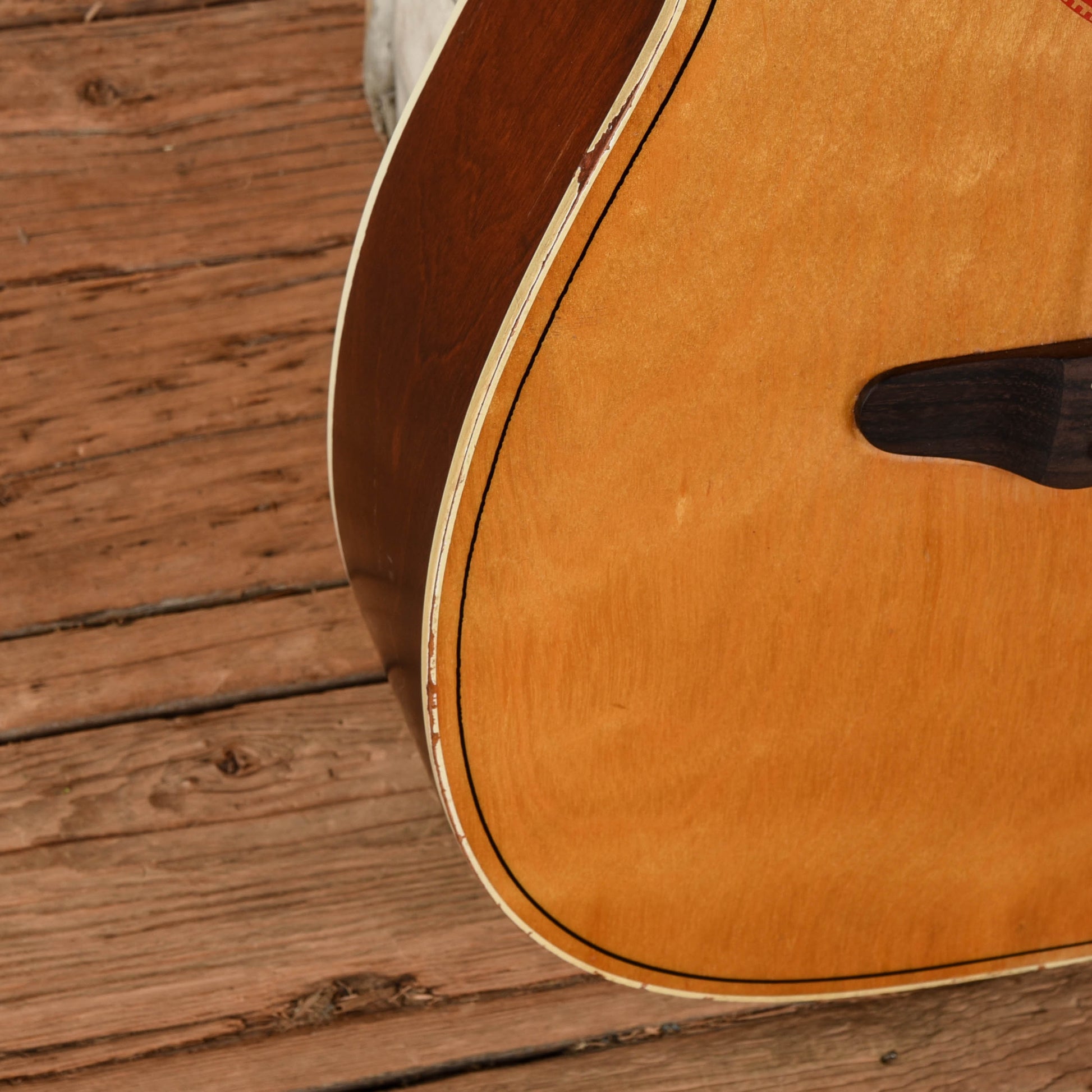 Harmony H-159 X-Brace Conversion Natural 1960s Acoustic Guitars