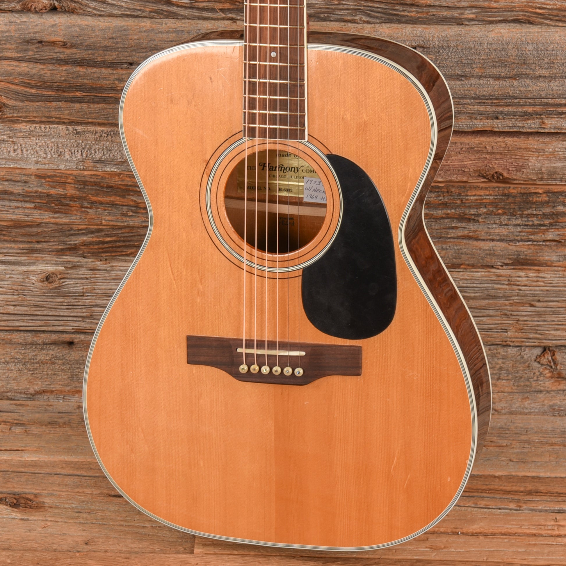 Harmony H-6383/H-168 Neck X- Brace Conversion Natural 1973 Acoustic Guitars