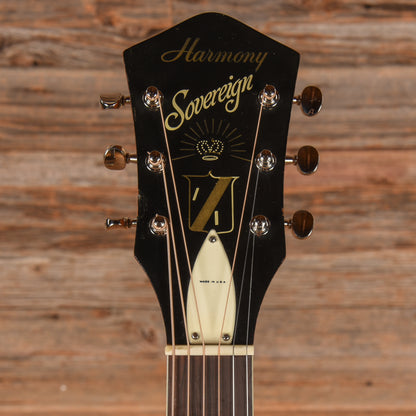 Harmony H1203 Sovereign X-Braced Conversion Natural 1960s Acoustic Guitars