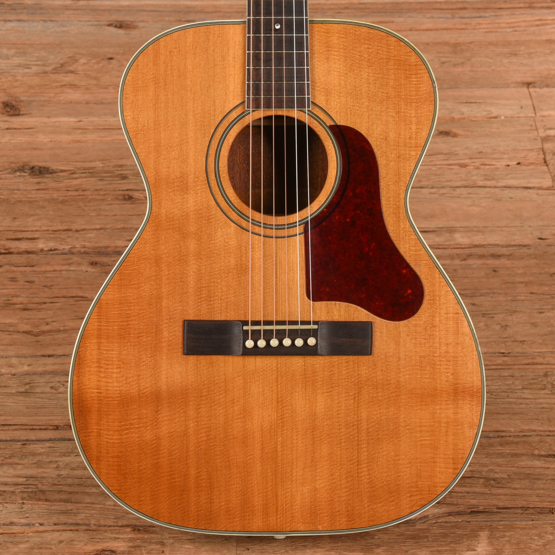 Harmony H1203 Sovereign X-Braced Conversion Natural 1960s Acoustic Guitars