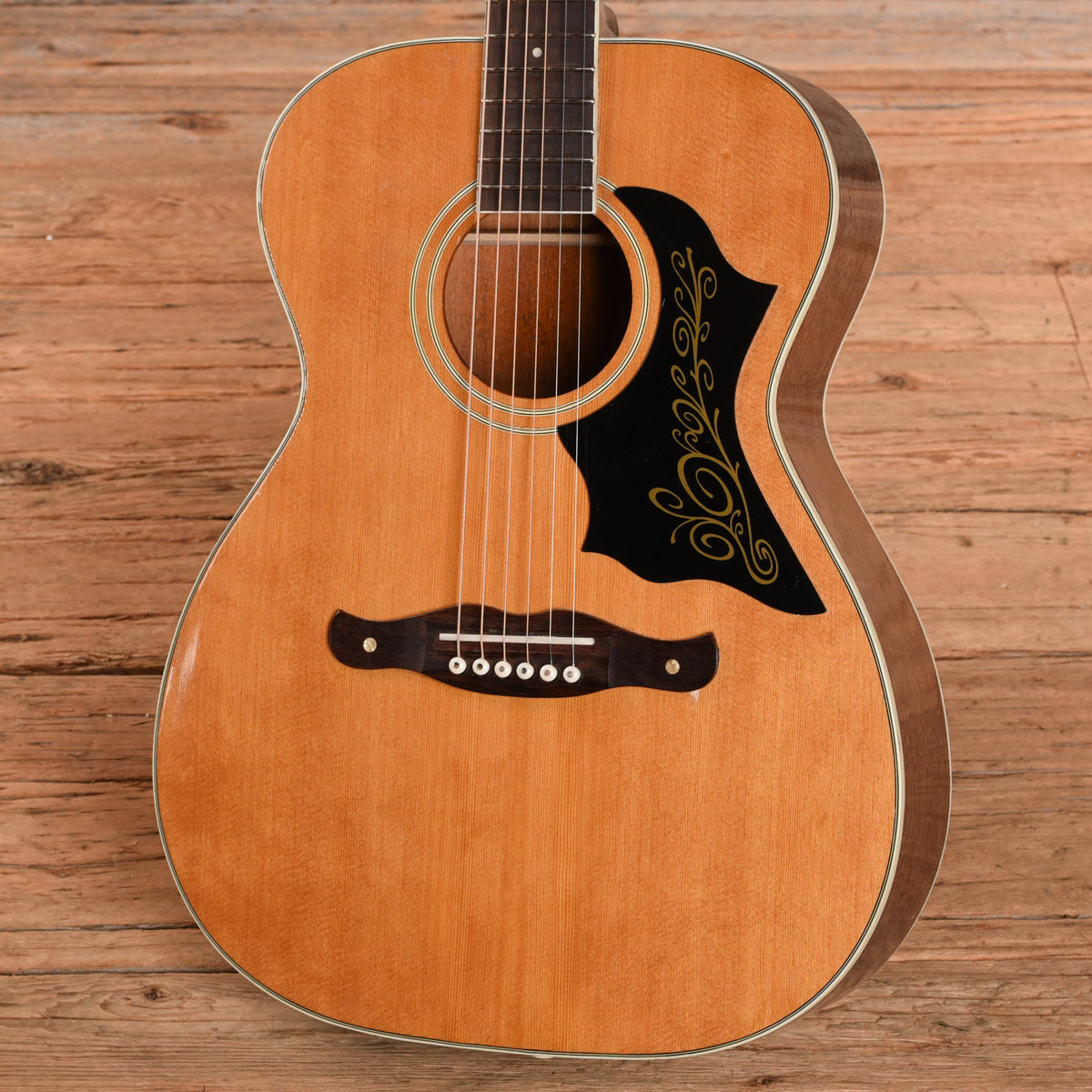 Harmony H180 X-Brace Conversion Natural 1960s Acoustic Guitars