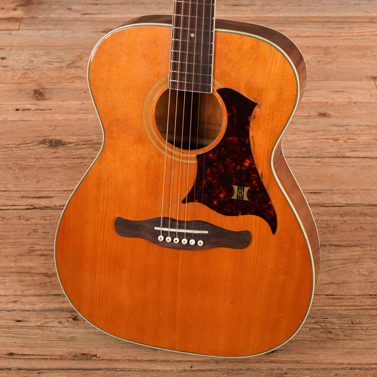 Harmony Harmony H168 X-Brace Converstion Natural 1969 Acoustic Guitars