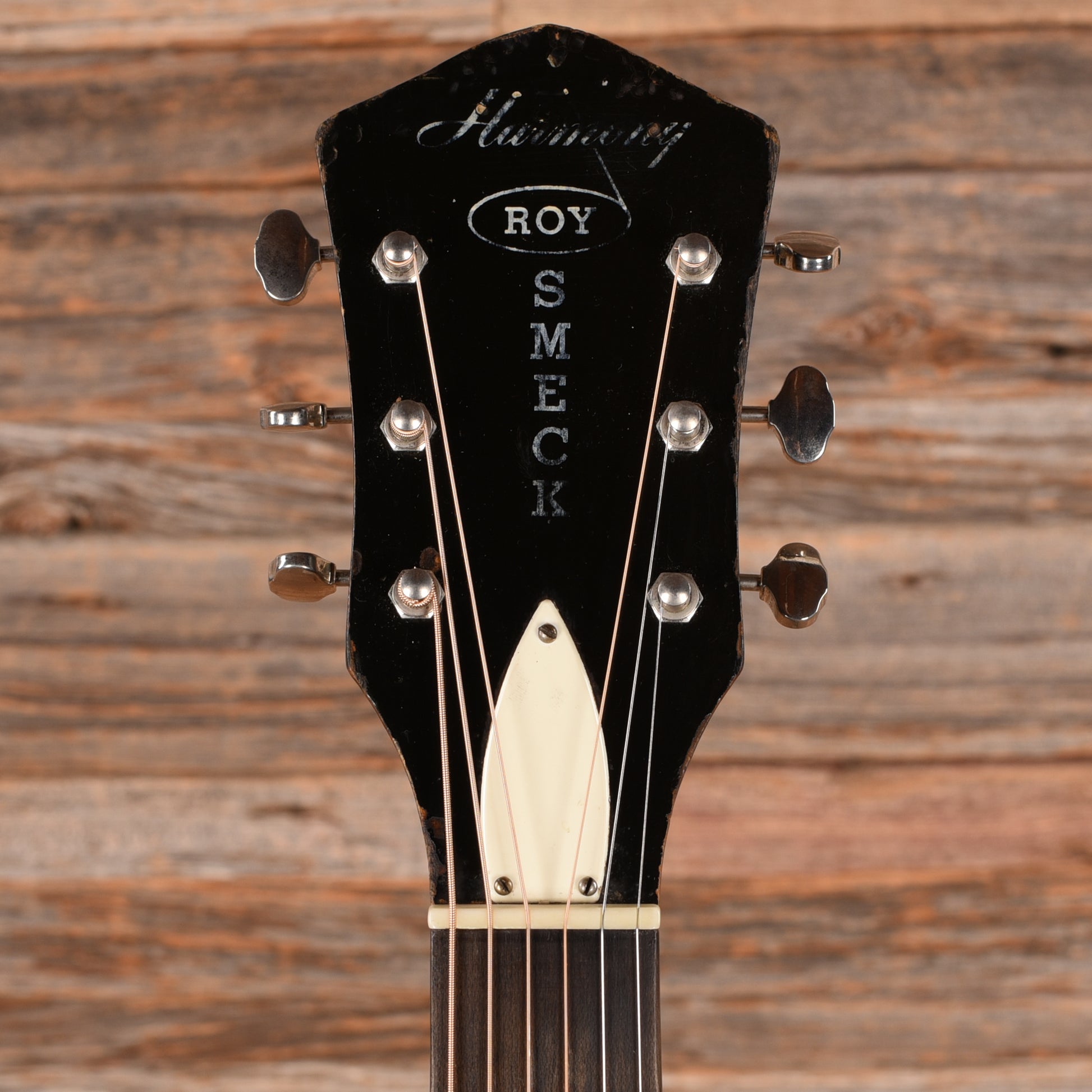 Harmony Roy Smeck Baxendale X-Brace Conversion Black 1960s Acoustic Guitars