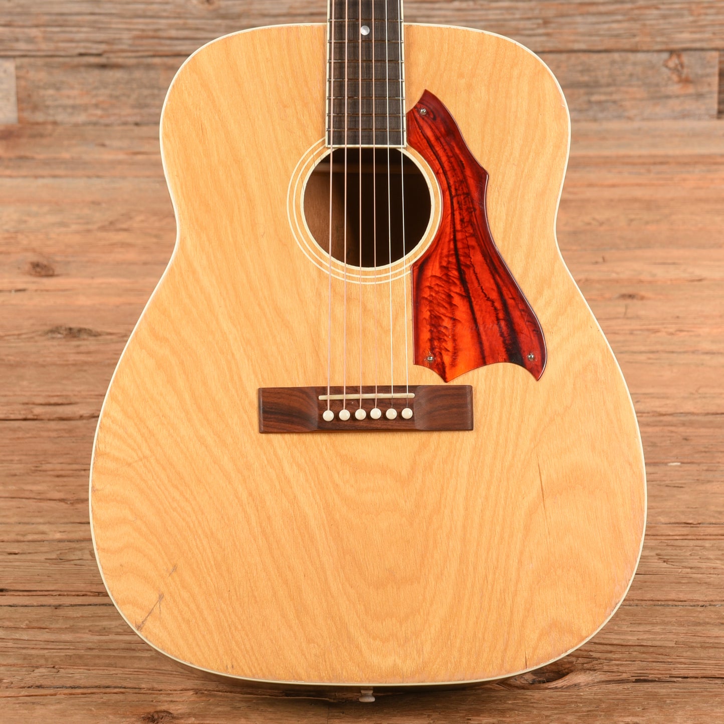 Harmony H-158 X-Brace Conversion Natural 1969 Acoustic Guitars / Jumbo