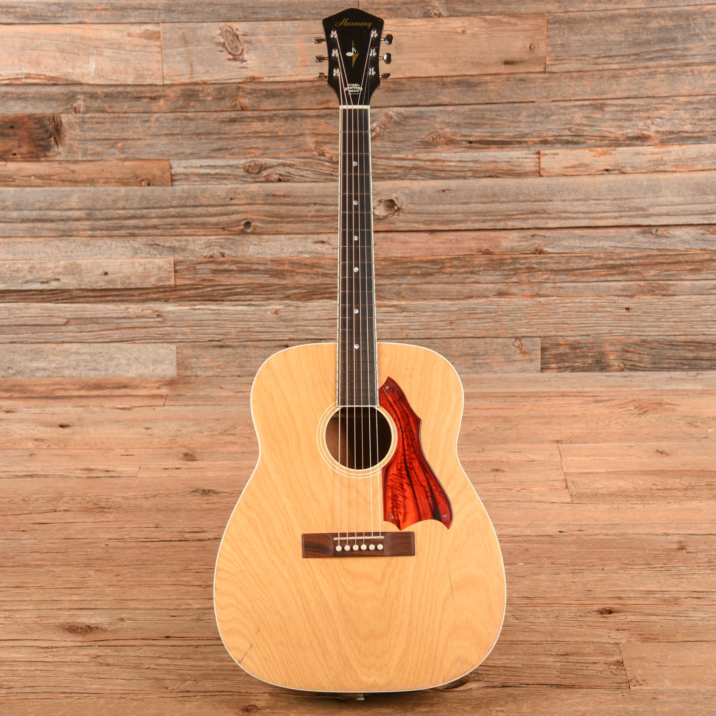 Harmony H-158 X-Brace Conversion Natural 1969 Acoustic Guitars / Jumbo