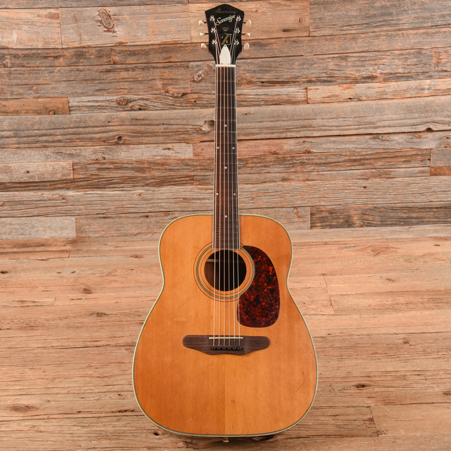 Harmony H1260 Sovereign X-Braced Natural 1960s Acoustic Guitars / Jumbo