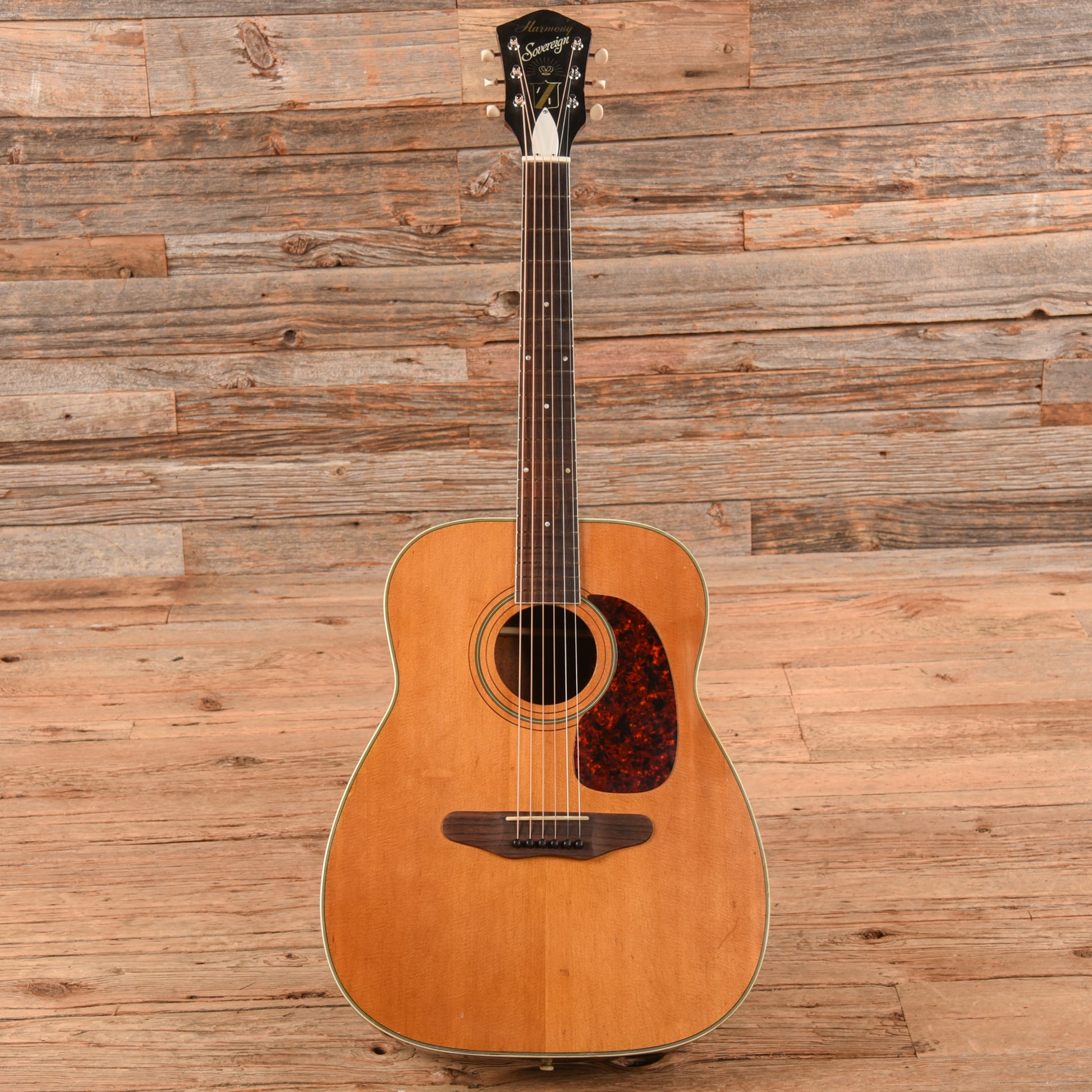 Harmony H1260 Sovereign X-Braced Natural 1960s Acoustic Guitars / Jumbo