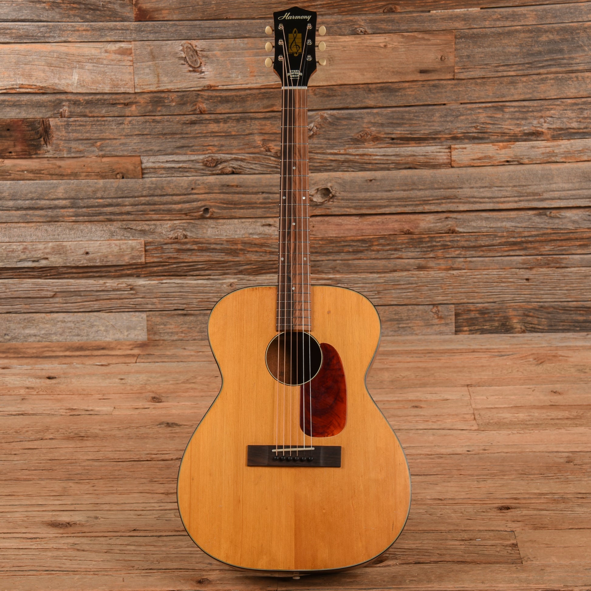 Harmony H-162 X-Brace Conversion Natural 1960s Acoustic Guitars / OM and Auditorium