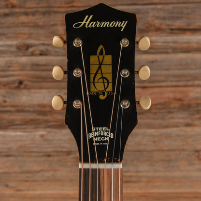 Harmony H-162 X-Brace Conversion Natural 1960s Acoustic Guitars / OM and Auditorium