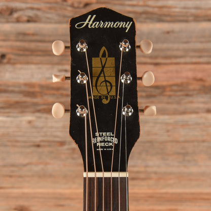 Harmony H-165 X-Brace Conversion Brown 1960s Acoustic Guitars / OM and Auditorium